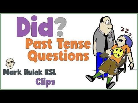 Did ...? (past tense questions) | English Class (clips) - Mark Kulek ESL