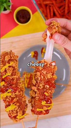 These PANCAKE BATTERED KOREAN CORN DOGS are crazy easy!