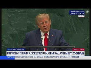 President Trump FULL REMARKS at U.N. General Assembly