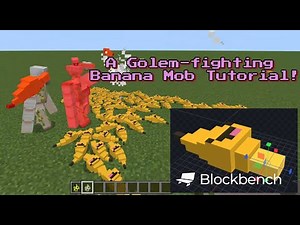 How to Create a Banana Mob for Minecraft Bedrock in Blockbench (Tutorial)