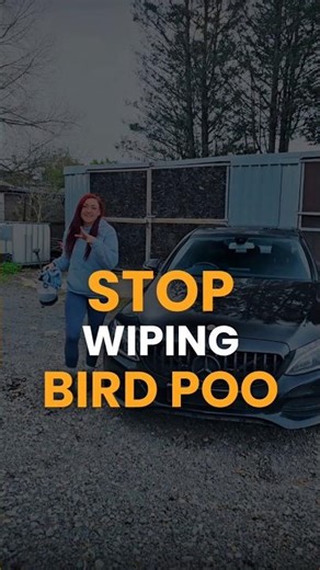 How to remove bird poo safely without scratching car paint.