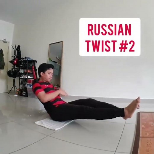Russian Twist Challenge 🔥 Level Up Your Core Strength