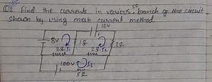 Q2 Find the currents in various. branch of the credit. shown by... | Filo