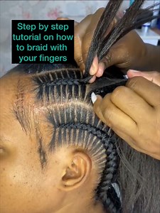 6.4K views · 60 reactions | Detailed step by step tutorial on how to make a stitched braids using your finger ❤️❤️ | Diseph Benson’s Backup page | Facebook