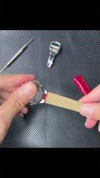 how to install custom leather strap for cartier ballon bleu traditional spring bar system