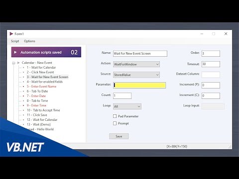 VB.NET - Automate desktop apps with Sendkeys and Win32 functions