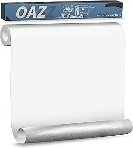 OAZ 16 x 79 inch Canvas Repair Patches Canvas Fabric Patch Self-Adhesive Fabric Repair Tape Waterproof Outdoor Gear Patch Kit for Boat Cover Awning Sofa Chair Couch Tent Bag (White)