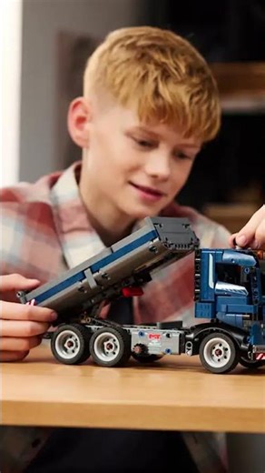LEGO Tipping Dump Truck 🚛💥 | Heavy Load Action #shorts