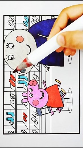 Peppa Pig Drawing and Coloring Pages for Kids, 390#peppapigdrawing #peppapigcoloring #peppapig