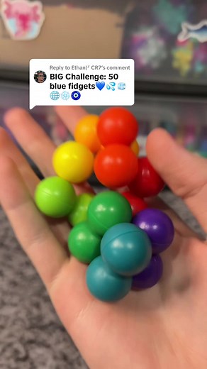 CR7 Blue Fidget Challenge with Fidget Toys and Board