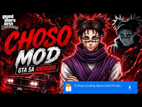 Choso Mod GTA San Andreas Android 🔥 | Most Insane Anime Mod Ever ☠️