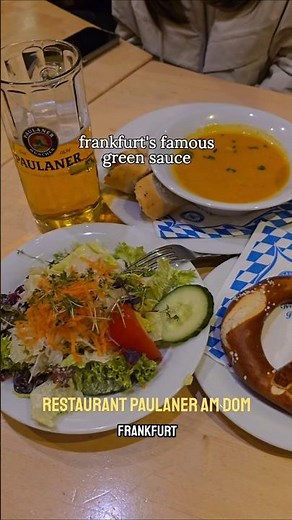 FRANKFURT'S FAMOUS GREEN SAUCE / Restaurant Paulaner am Dom 🇩🇪 / 📍 Frankfurt