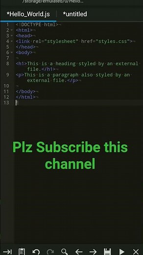 css code example in html