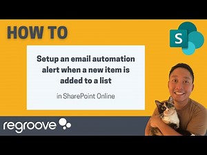 How to setup an automation alert when a new item is added to a list in SharePoint Online