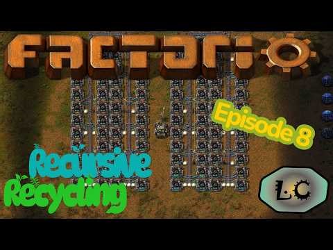 New Recycling Setup - Factorio Recursive Recycling - Episode 8