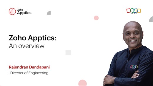 3K views · 41 reactions |  We're proud to present Zoho Apptics, a comprehensive app analytics solution that offers insights to ensure your app's optimal performance!  Built by developers for developers, marketers, and product owners. Rajendran Dandapani, our Director of Technology, expands on this. More here  https://zoho.to/h3k | Zoho | Facebook