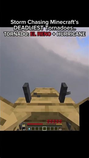 FLYING THROUGH A HURRICANE IN THIS TORNADO MOD 😳 #minecraft