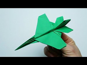 Comment faire un modèle d'avion F-16 à partir de papier. Avion origami