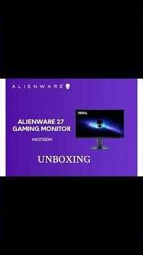 Alienware monitor unboxing #dell #alienware #youtubeshorts #unboxing #pcsetup