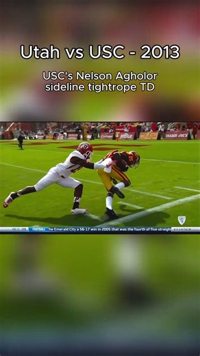 USC's Nelson Agholor tight-ropes down the sideline for a cannon-ball TD