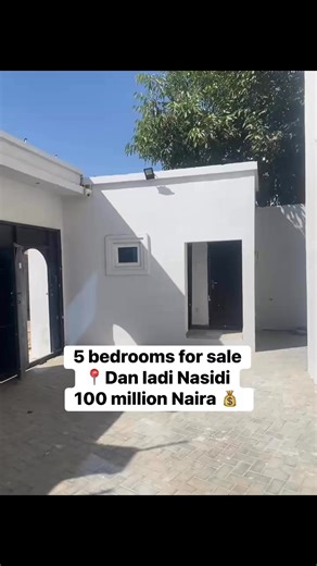 HOME AND PROPERTY MANAGERS IN KANO STATE on Instagram: "FOR SALE – 5 BEDROOM LUXURY HOME 📍 Location: Dan Ladi Nasidi 💰 Price: ₦100,000,000 Property Details: ✔️ 5 bedrooms (all en-suite) ✔️ 3 living rooms ✔️ Dining area ✔️ Spacious kitchen ✔️ Garage ✔️ Parking space for 4 cars 📞 Call / WhatsApp: 08149922556 🏠 ID Kings Homes and Property Managers Follow Us 🔗 Facebook: https://www.facebook.com/profile.php?id=61559851929942 https://www.facebook.com/share/16pNo7hzPT/?mibextid=wwXIfr 🔗 Instagram