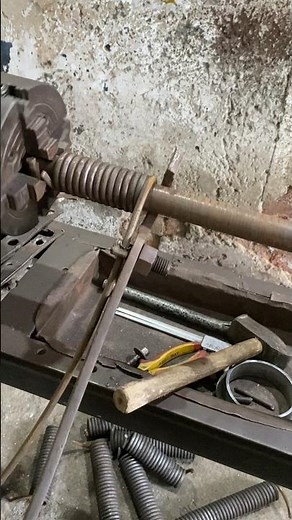 Spring Winding Machine in Action | Mechanical Coil Spring Process