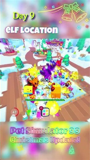 Pet Sim 99/ Day 9 - Elf Location *Christmas Update!* 🎄🎁🎅 #roblox #petsim99event