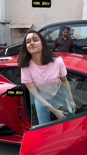 Shraddha Kapoor Red Velvet Lamborghini | Beautiful Mumbai Drive