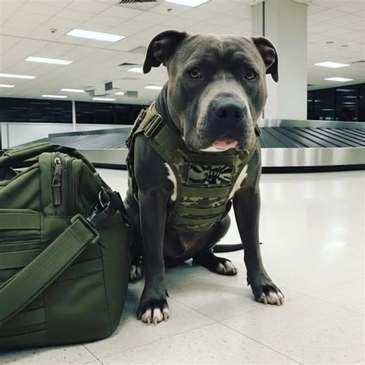 We were waiting at the baggage claim in DFW Airport. My boy, "Tank," a bulky blue-nose Pitbull mix, was sitting quietly by my duffel bag. He was wearing his tactical vest, but he was tired. A man in a suit scoffed loudly, pointing at us. "Unbelievable. They let those ticking time bombs on planes now? That thing looks like it's ready to snap." I tightened my grip on the leash. Not because Tank was going to lunge, but because my hands were shaking. "Sir," I said, voice steady. "Tank isn't shaking 