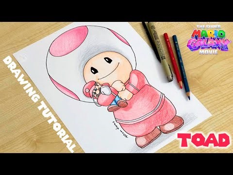 How to draw The Super Mario Galaxy Movie TOAD