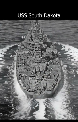 USS South Dakota BB-57 #sea #battleship #history #legendary #ww2 #battle #navy #shorts