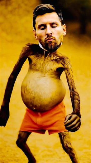 Funny Messi Monkey Dancing 😂🐒#messi