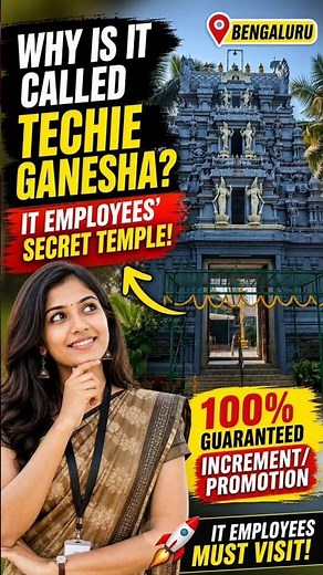 Why is it called Techie Ganesha? IT Employees' Secret Temple!👩‍💻🛕#shorts #tamil