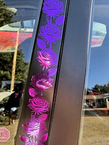 Rose Vine Car Decal Chrome Purple 2 Pack-roses Sticker for Car or Truck, Flower Vine Decal for Vehicle Door, Window Frame Sticker Car Livery - Etsy