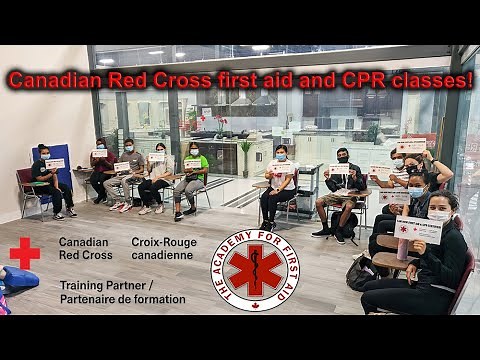 Canadian Red Cross First aid and CPR Training class in Toronto / Vaughan. Online blended training.