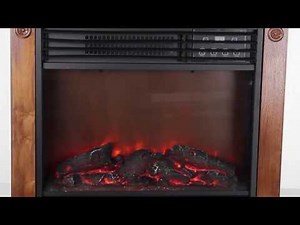 LifeSmart Freestanding Fireplace Heater | LS-1111HH13