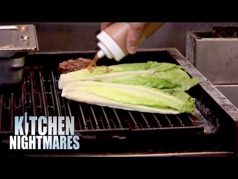 Chef Serves Gordon Grilled Lettuce - Kitchen Nightmares