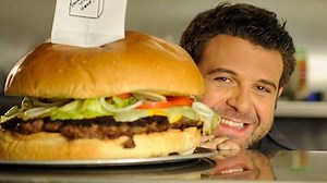 Man v. Food challenges that were outrageously large