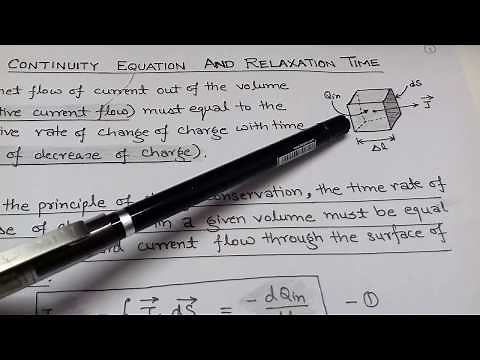 2.13 CONTINUITY EQUATION and RELAXATION TIME for IES,GATE