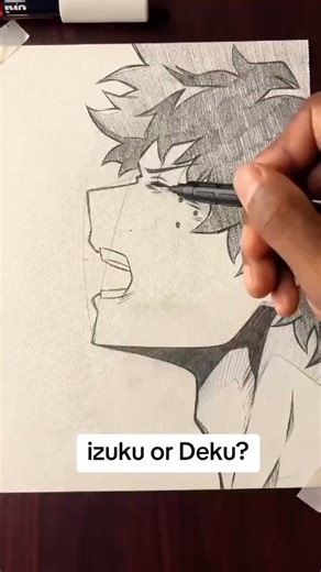 Anime on Instagram: "Who is this? #sketch #art #drawing #deku"