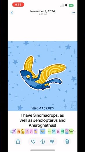 Sinomacrops and other Tiny Pterosaurs! #paleontology #pterosaurs #stickers