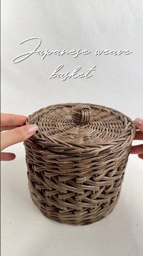 Japanese lattice weave basket #handmade
