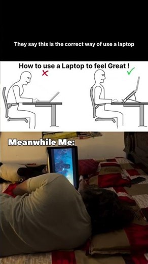 My way of using laptop 🤣🤣