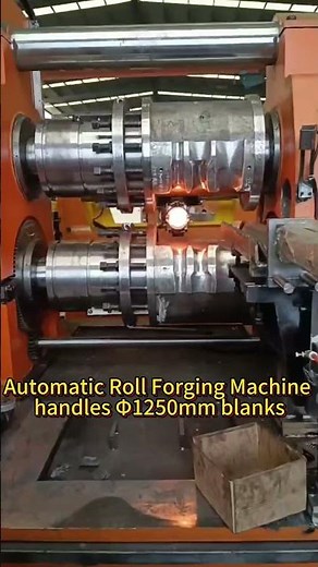 Automatic Roll Forging Machine #machine #cncmill #factory #wireworks #aluminum #cnc #coldmilling