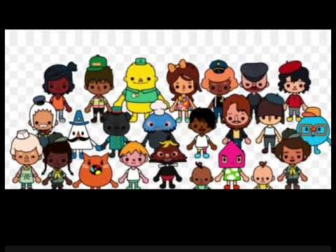 Toca life town from 2013 year! (meme) (Logo and picture all characters)