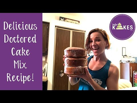 Delicious Doctored Cake Mix Recipe | Yellow Cake | Karolyn's Kakes