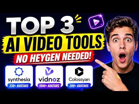 Top 3 HeyGen Alternatives (FREE AI Video Tools That Create Videos in Minutes!)