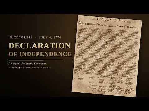 Reading the Declaration of Independence by YouTube Creators