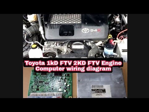Toyota 1kd 2kd FTV Engine ECU wiring diagram