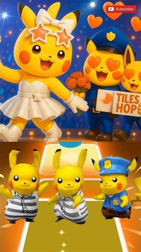 Pikachu - Tiles Hop Edm Rush #shorts #dametucosita #tileshop #pikachu